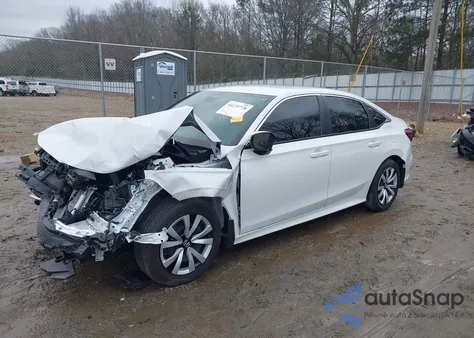 2025 Honda Civic Lx из США, поврежденный, VIN 2HGFE2F2XSH527365